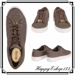 Michael Kors Women’s Keaton Lace Up Logo Shoes Sneakers
